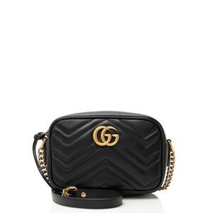 Gucci Matelasse Leather GG Marmont Mini Camera Bag